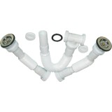 Cumpara ieftin Sifon dublu pentru chiuveta cu cap mic, 1&quot;1/2 - 40 mm