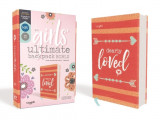Niv, Girls&#039; Ultimate Backpack Bible, Faithgirlz Edition, Compact, Flexcover, Coral, Red Letter Edition, Comfort Print