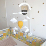 Jucarie bebelusi - BABY Carusel Patut Balon cu aer cald Galben | Dandelion