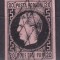 ROMANIA 1866/67LP 20 b CAROL CU FAVORITI 20 PAR HARTIE GROASA PUNCT IN GREACA DREAPTA STAMPILA GRATAR