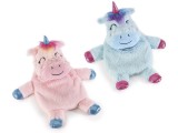 Cumpara ieftin Set 2 incalzitoare corporale textil albastru roz Unicorn cm 15 x 25 H