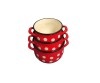 Set semioala bombat emailat cu buline 3buc. Handy KitchenServ, SC EMAILUL SA