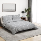 vidaXL Set cu husă de pilotă, gri, 240x220 cm, bumbac