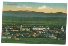 3756 - SIGHET, Maramures, Panorama, Romania - old postcard, CENSOR - used - 1916