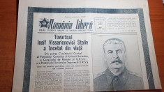 romania libera 6 martie 1953-moartea lui stalin foto