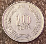 C50 - Moneda foarte veche - Singapore - 10 centi - 1971