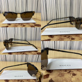 Ochelari de soare, Plastic, Negru, Gucci