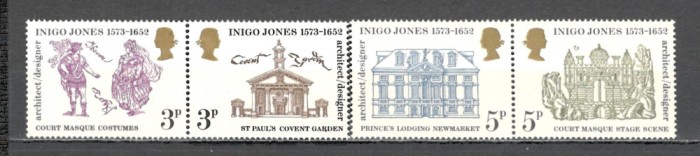 Anglia/Marea Britanie.1973 400 ani nastere I.Jones:arhitect-perechi GA.133