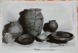 Fotografie, Sapte vase ceramice gasite la Casolt langa Sibiu, datate sec. II