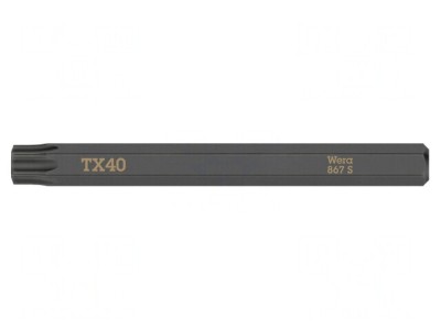 Bit Şurubelniţă Torx TX40 70mm 1/4&amp;quot; foto