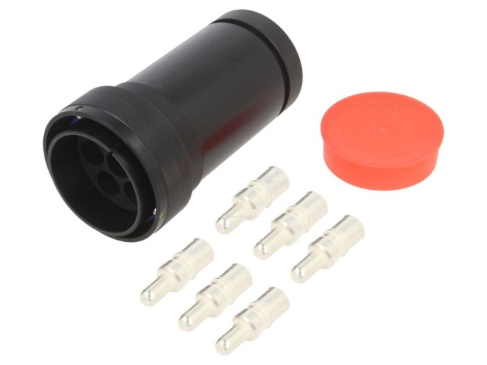 Conector circular tată 6 pini IP68