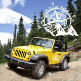 Sticker autoadeziv pentru vehicule Off Road, model &quot;Kompass&quot;, dimensiune 44 x, AVEX