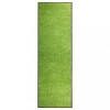 Covoraș de ușă lavabil, verde, 60 x 180 cm