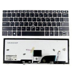 Tastatura laptop noua HP 2170P SILVER FRAME BLACK With Backlit US