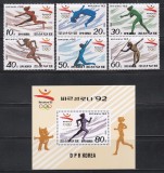 Coreea de Nord 1992 - Jocurile Olimpice - Barcelona, Serie + Colita, MNH