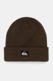 Quiksilver caciula culoarea verde, din tricot gros