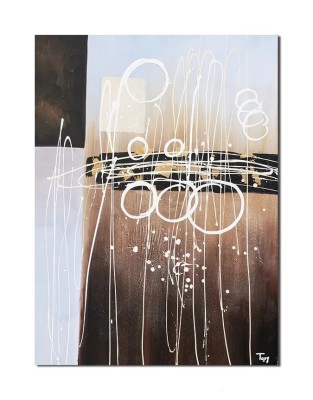 Tablou gigant abstract pictat manual birou, living, Calatorie in spatiu 2, 120x90cm ulei pe panza in relief efect 3D, gata de expus pe perete foto