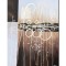 Tablou gigant abstract pictat manual birou, living, Calatorie in spatiu 2, 120x90cm ulei pe panza in relief efect 3D, gata de expus pe perete