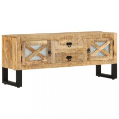Gossi comoda tv, 110x30x45, lemn de mango nefinisat
