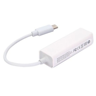 Adaptor Enthernet USB 3.1 Type C tata la RJ45 mama, Alb foto