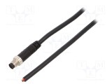 Conector M8 1m tată PIN 6 drept cu manşon AMPHENOL LTW