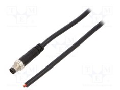 Conector M8 1m tată PIN 6 drept cu manşon AMPHENOL LTW