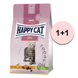 Cumpara ieftin Happy Cat Junior Land Ente / Rață 1,3 kg 1+1 GRATUIT