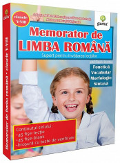 Memorator de limba romana: Fonetica. Vocabular. Morfologie. editura Gama foto