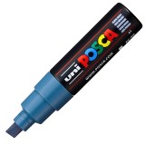 Marker UNI PC-8K Posca, 8.0 mm,varf tesit,gri albastrui
