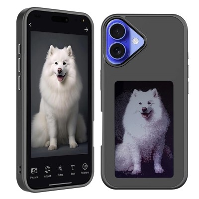 Husa premium iPhone 16 Plus Techsuit SmartScreen NFC, negru foto