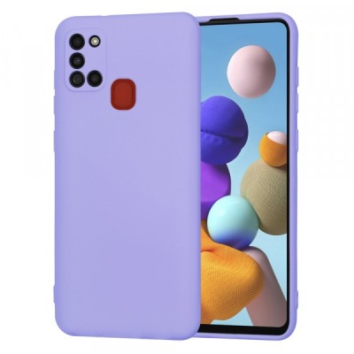 Husa pentru Samsung Galaxy A21s A217, Techsuit, SoftFlex, Mov Deschis foto