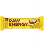 Baton Proteic cu Banane si Nuca de Cocos Raw Energy 50 grame Bombus