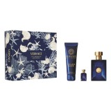 Set Versace: Dylan Blue, Eau De Toilette, For Men, 100 ml + Dylan Blue, Eau De Toilette, For Men, 5 ml + Dylan Blue, Shower Gel,
