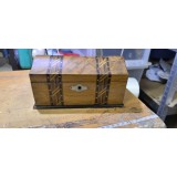 Cutie Lemn Vintage cu cheie #A8961