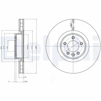 DELPHI BG9079C Disc frana foto
