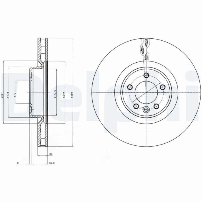 DELPHI BG9079C Disc frana