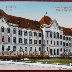 Turda-1925-Liceul Regele Ferdinand-C.P.circ.