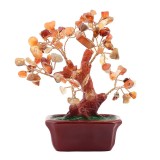 Copac cu agate pe suport ceramic &amp;#8211; 24 cm inaltime