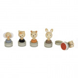 Stampila din lemn cu animale,diverse modele,3x7 cm, Egmont Toys