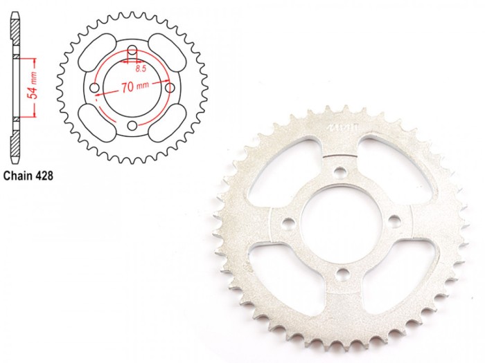 Pinion transmisie spate 428-41T