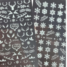 Stickere pentru Unghii Fosforescent Christmas Snowflake