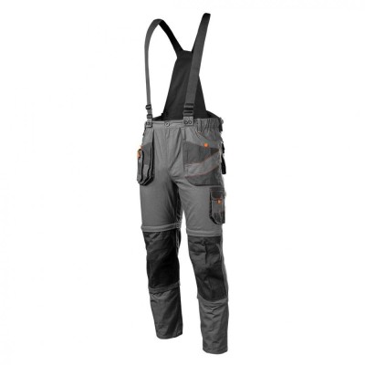 Pantaloni de lucru cu bretele, 6 in 1, 100% bumbac, marimea XS 81-321-XS foto