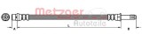 Conducta / cablu frana VW LT II bus (2DB, 2DE, 2DK) (1996 - 2006) METZGER 4111092
