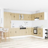 VidaXL Dulap de bucătărie cu ușă Lucca 2 pcs Maro 80 x 46 x 81.5 cm