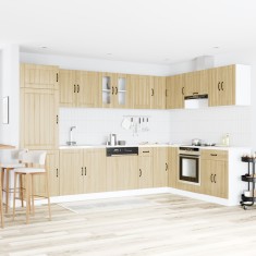 Dulap de bucătărie cu ușă Lucca 2 pcs Maro 80 x 46 x 81.5 cm