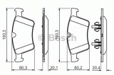 Set placute frana,frana disc MERCEDES R-CLASS (W251, V251) (2006 - 2016) BOSCH 0 986 494 427