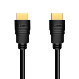CABLU video LOGILINK, HDMI (T) la HDMI (T) 2.0, 1m, conectori auriti, rezolutie maxima 4K (3840 x 2160) la 60 Hz, plastic, dublu ecranaj, CCS, negru,
