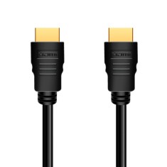 CABLU video LOGILINK, HDMI (T) la HDMI (T) 2.0, 1m, conectori auriti, rezolutie maxima 4K (3840 x 2160) la 60 Hz, plastic, dublu ecranaj, CCS, negru, foto