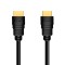 CABLU video LOGILINK, HDMI (T) la HDMI (T) 2.0, 1m, conectori auriti, rezolutie maxima 4K (3840 x 2160) la 60 Hz, plastic, dublu ecranaj, CCS, negru,