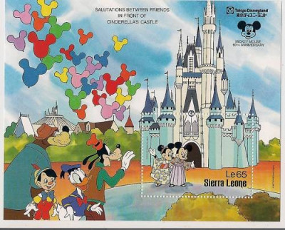 Sierra Leone - Cartoon, Disney, perf.sheet, MNH AD.001 foto